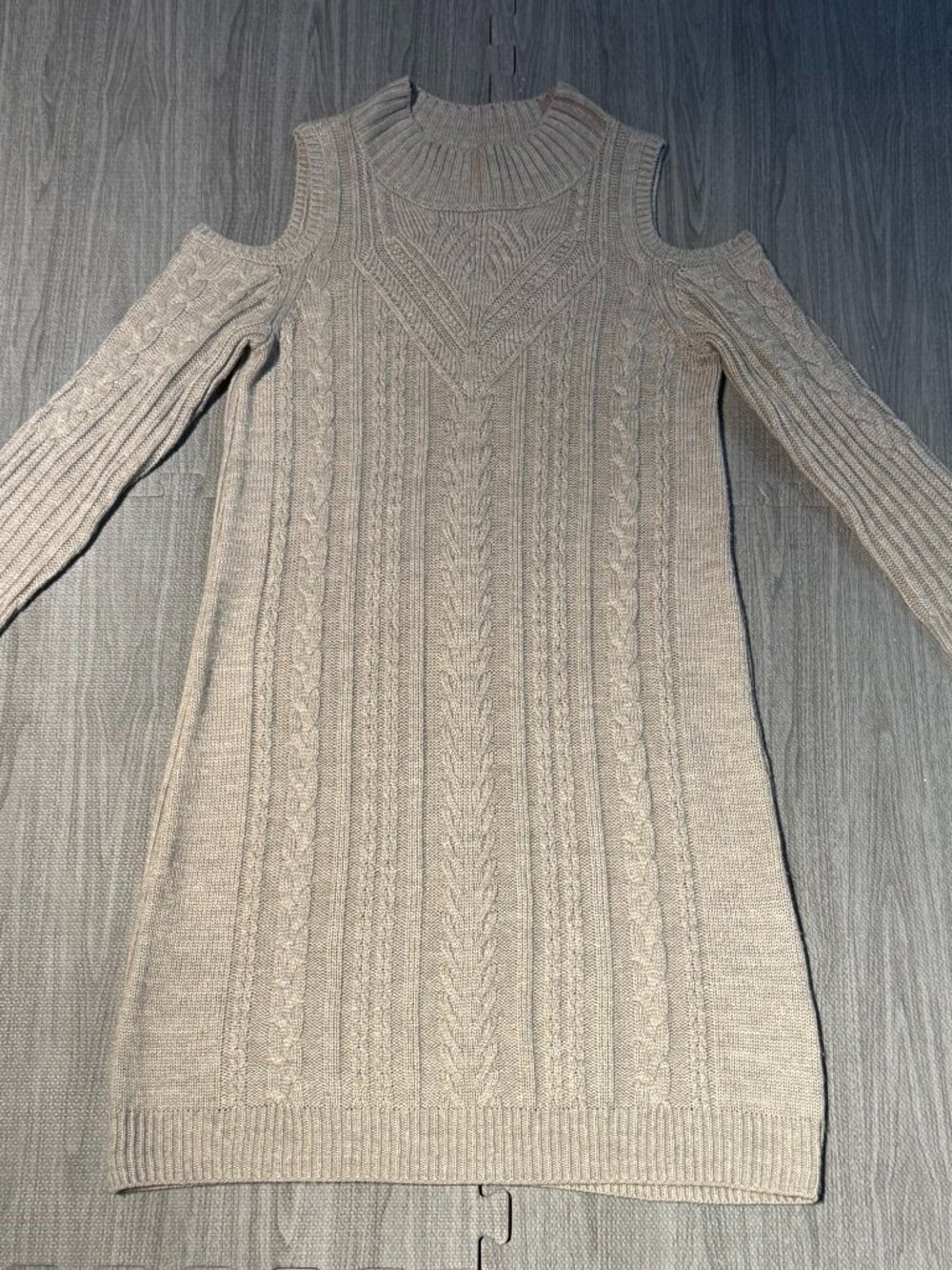 Jessica Howard Cold Shoulder Sweater Dress - Size M